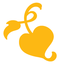 Bøger og Tings logo: Gyldent blad