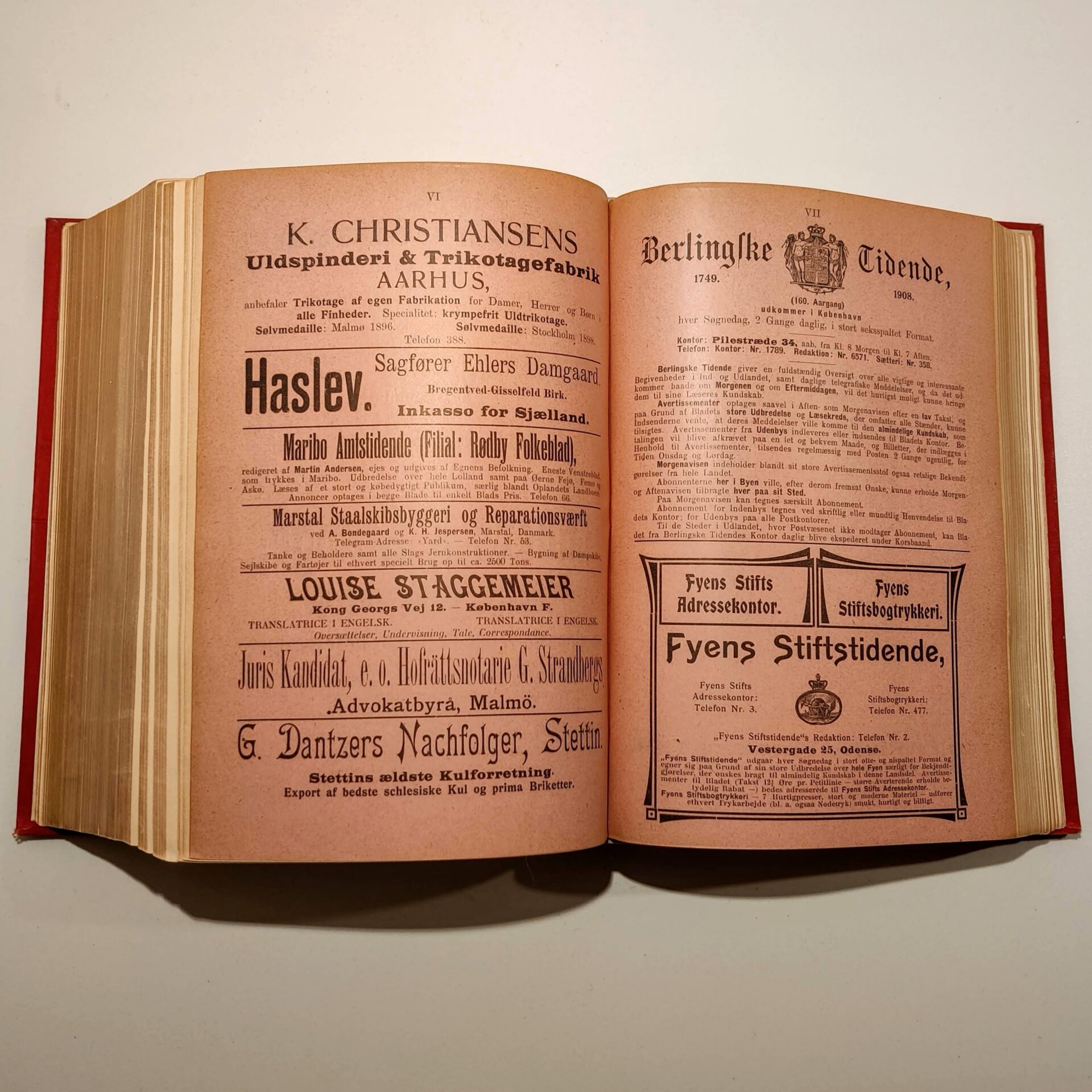 Kongeriget Danmarks Handels-Kalender 1908 - 1909 - Billede 7