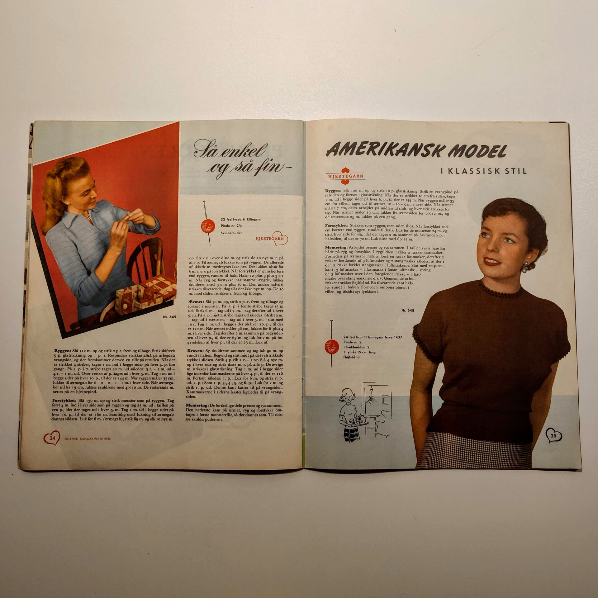 Hjertegarnets strikkebog 1951 - Billede 3