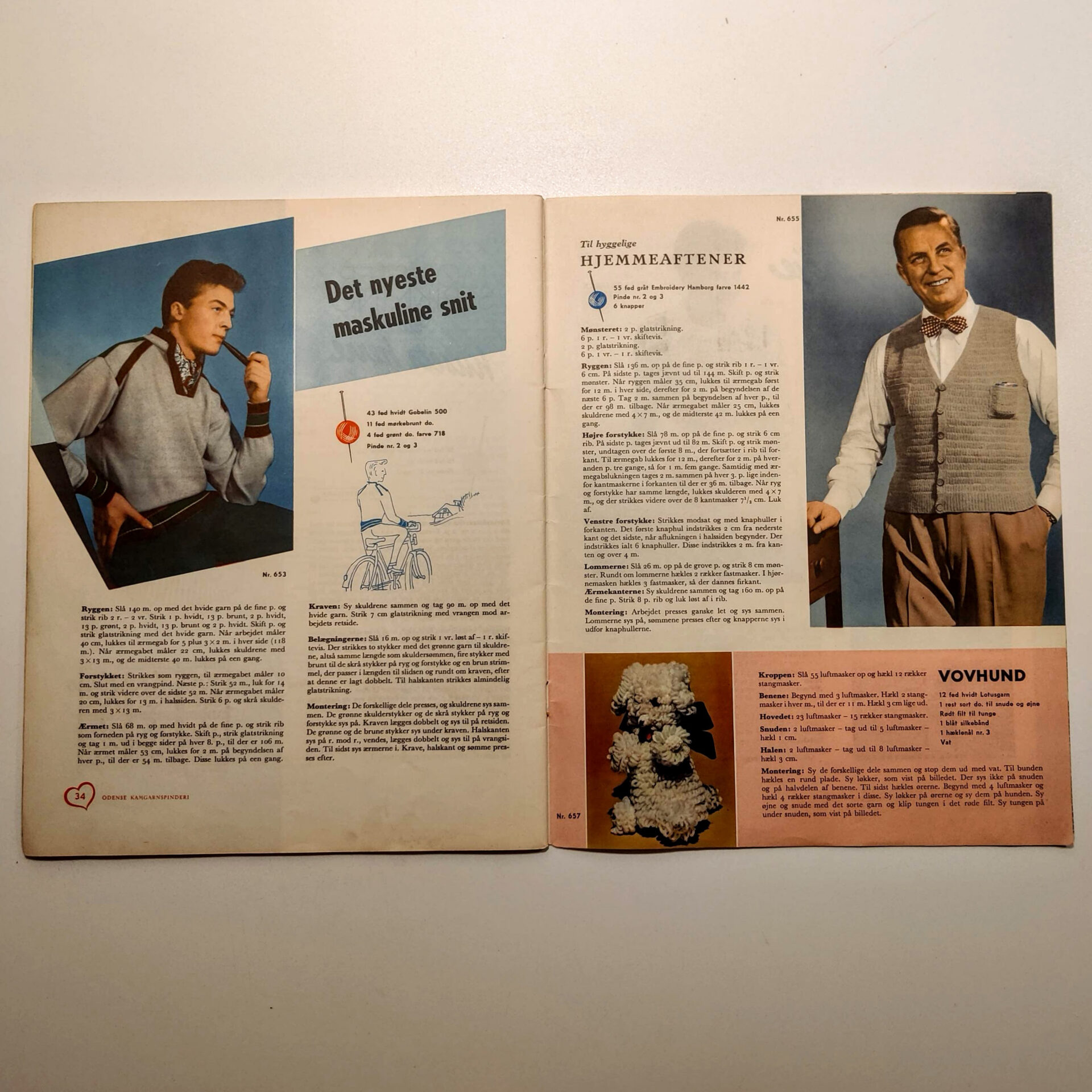 Hjertegarnets strikkebog 1951