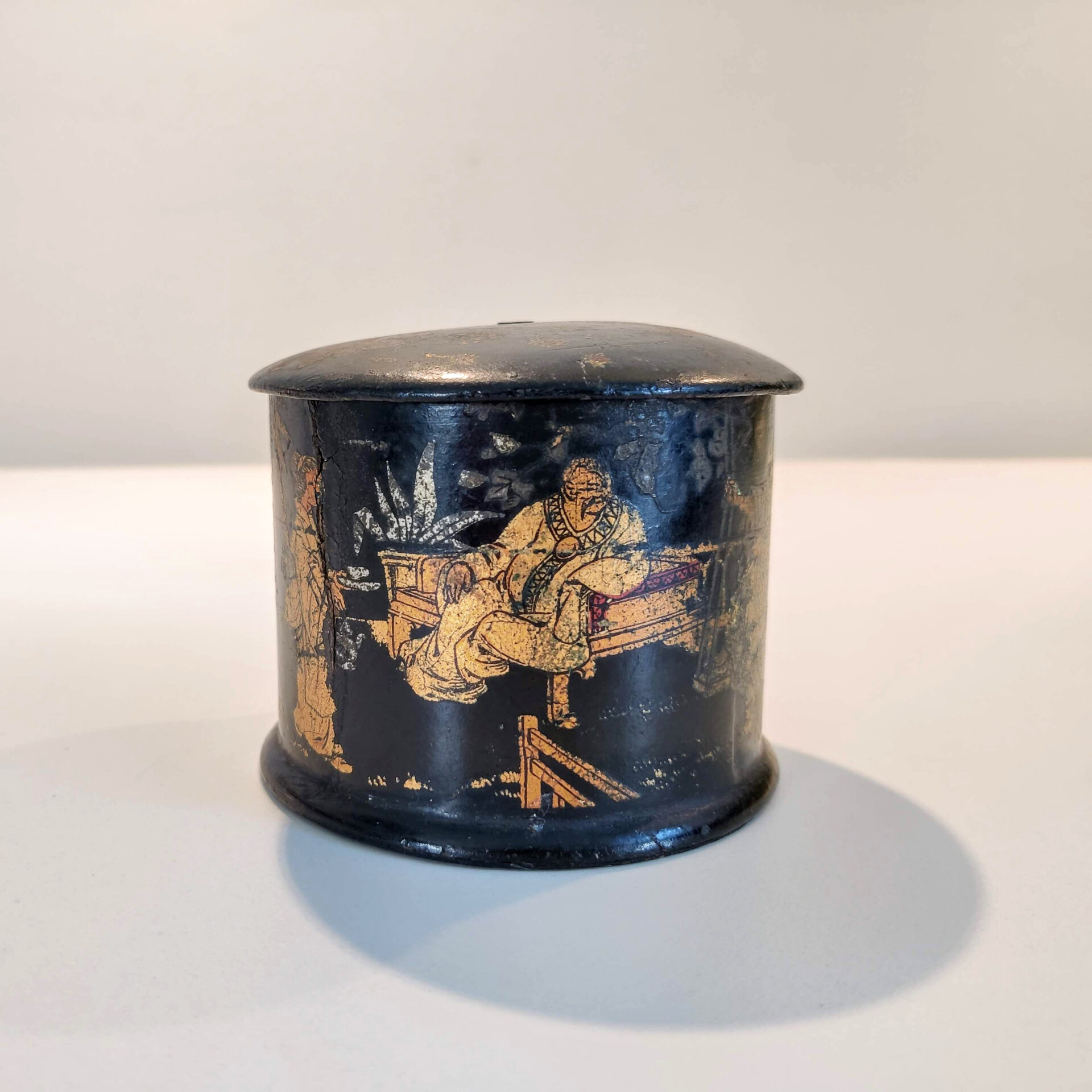 Antik garnholder med japanske motiver - Billede 3