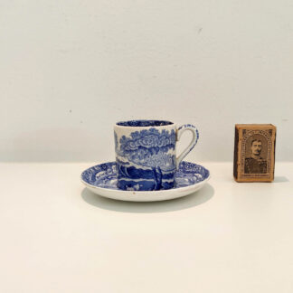Antik Copeland Spode blå Italian kaffekop