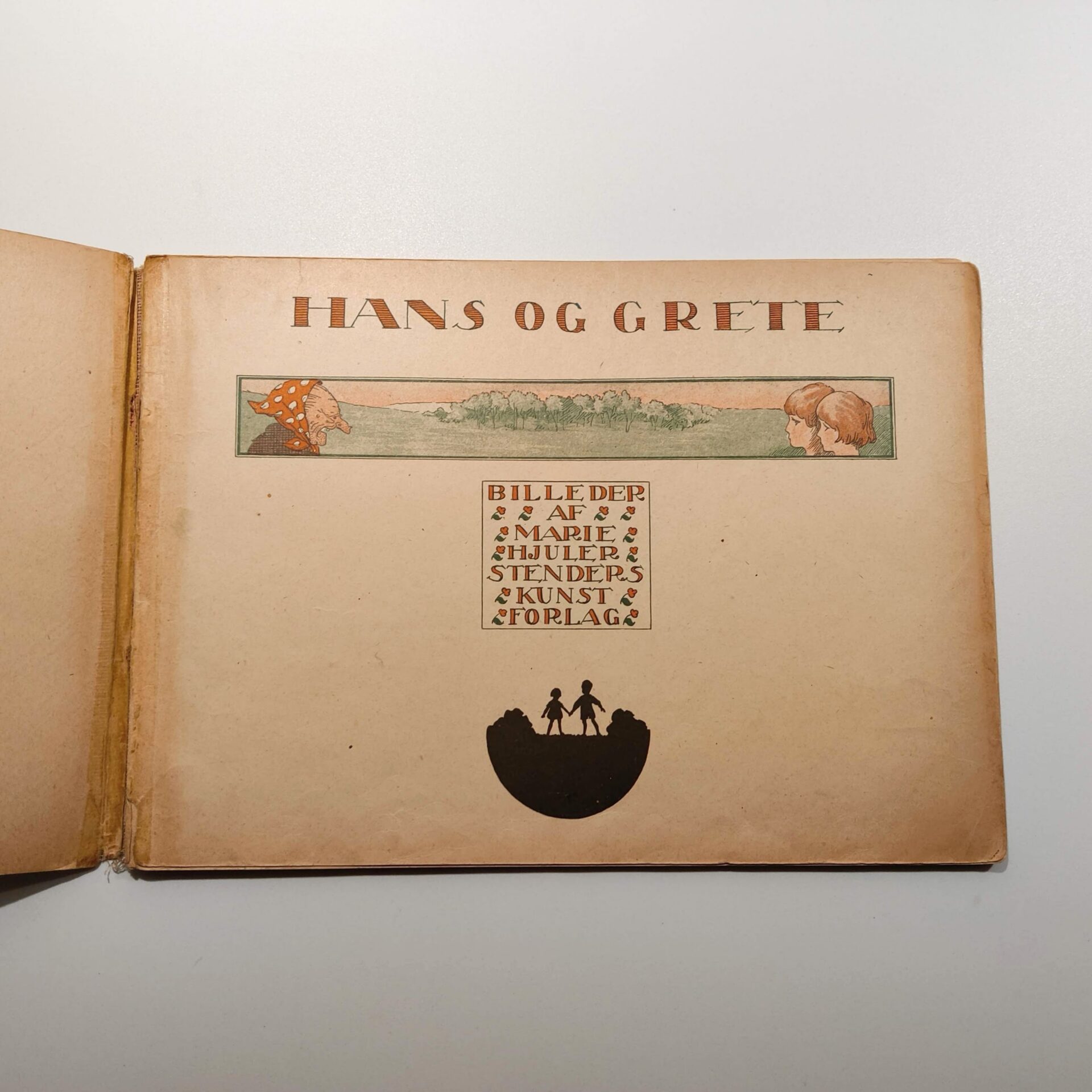 Hans og Grete illustreret af Marie Hjuler - sjælden børnebog. - Billede 2