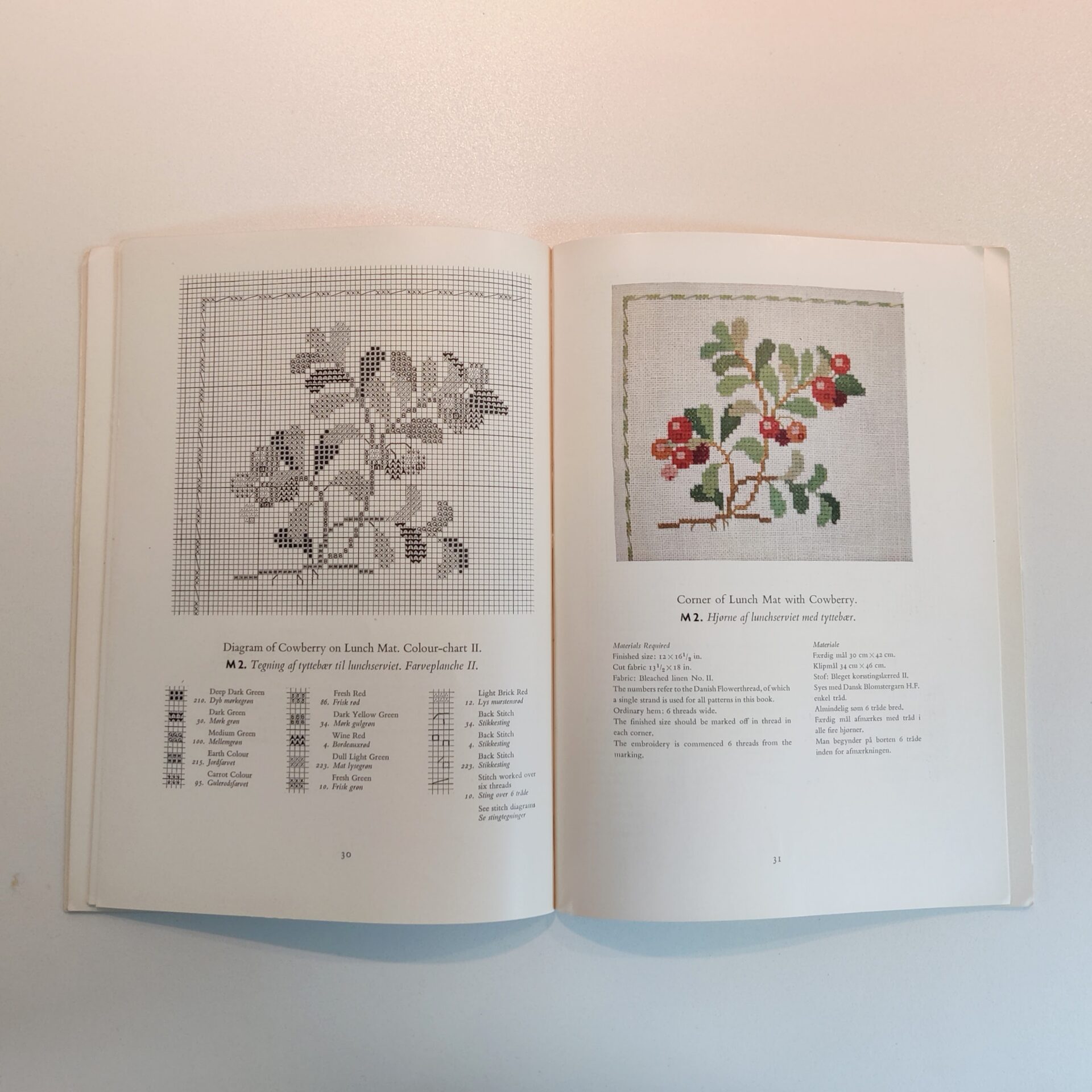 Cross Stitch Embroidery II Korstingsarbejder tegnet af Gerda Bengtsson