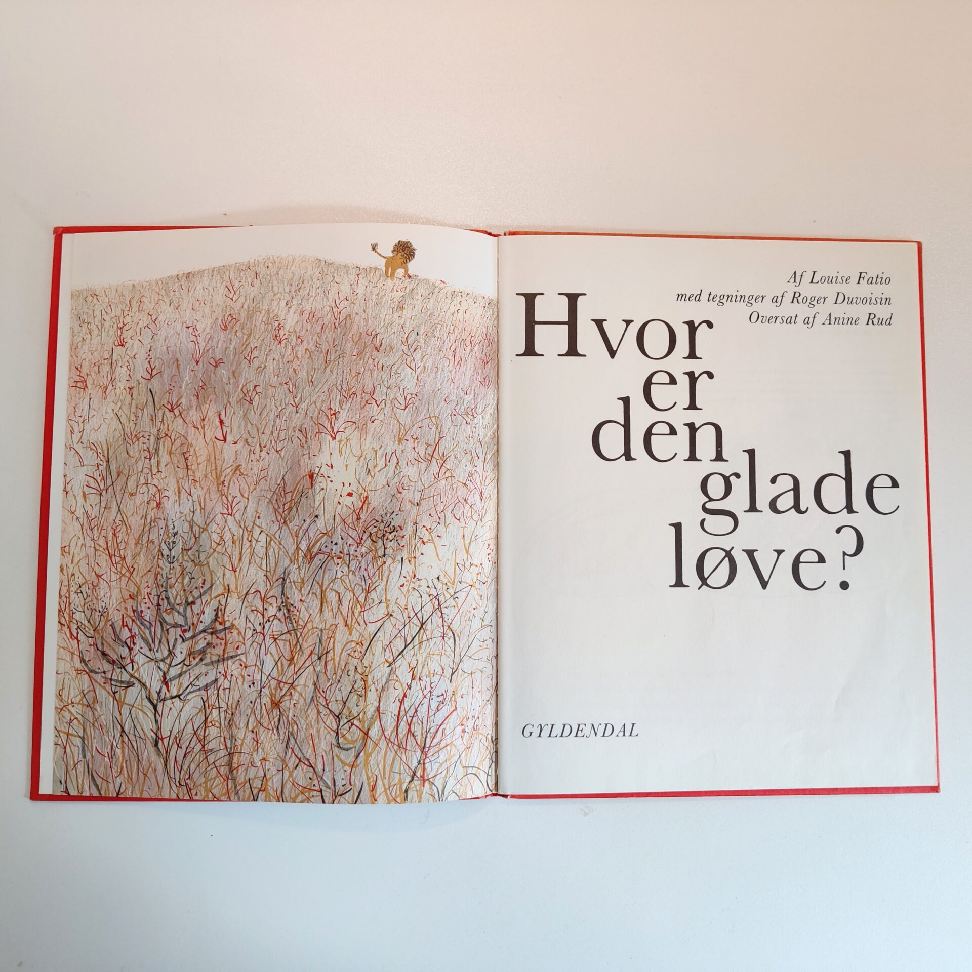 Hvor er den glade løve af Louise Fatio - sjælden 1. udgave - Billede 2