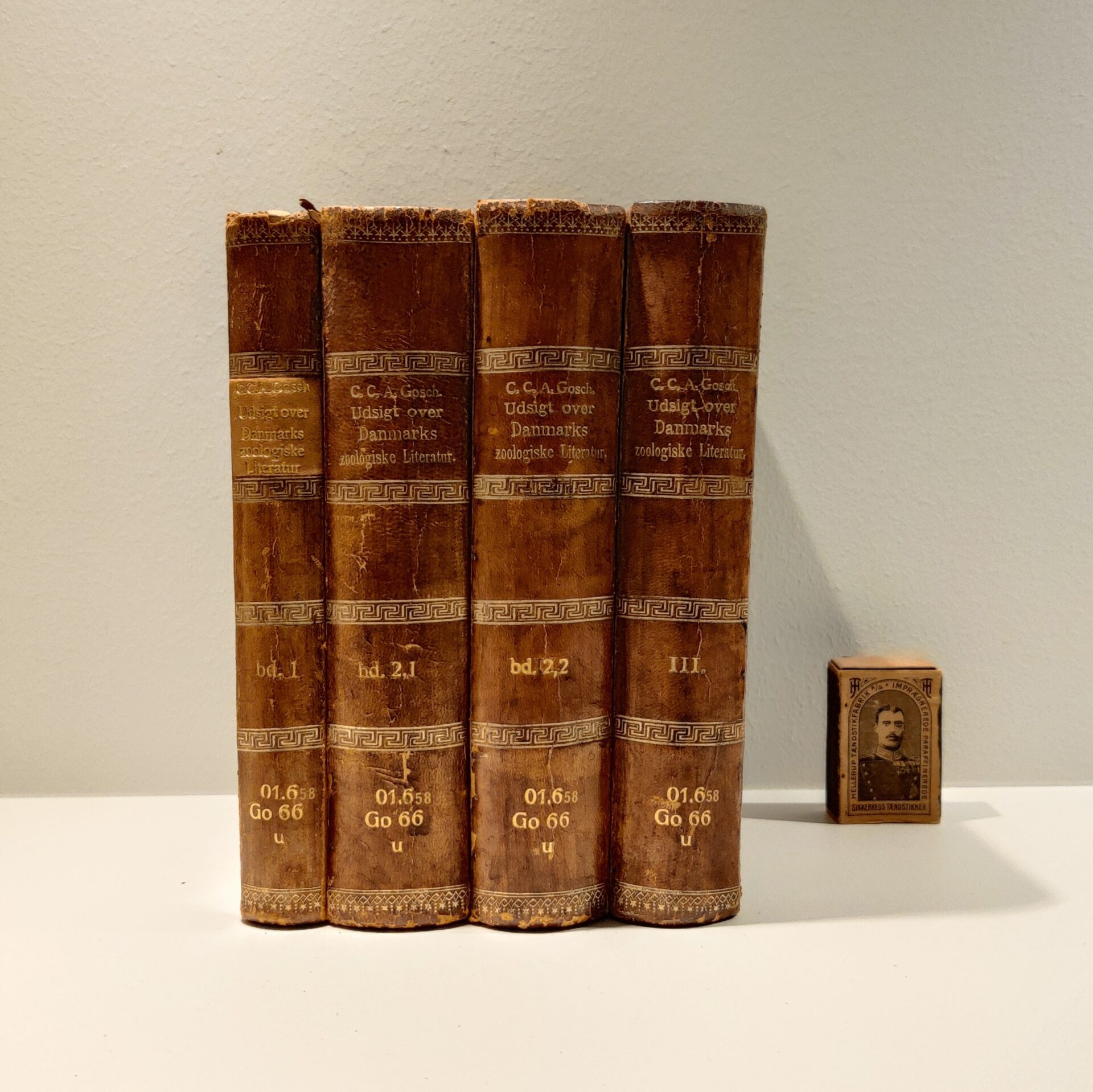 Udsigt over Danmarks zoologiske Literatur I - III af C.C.A Gosch