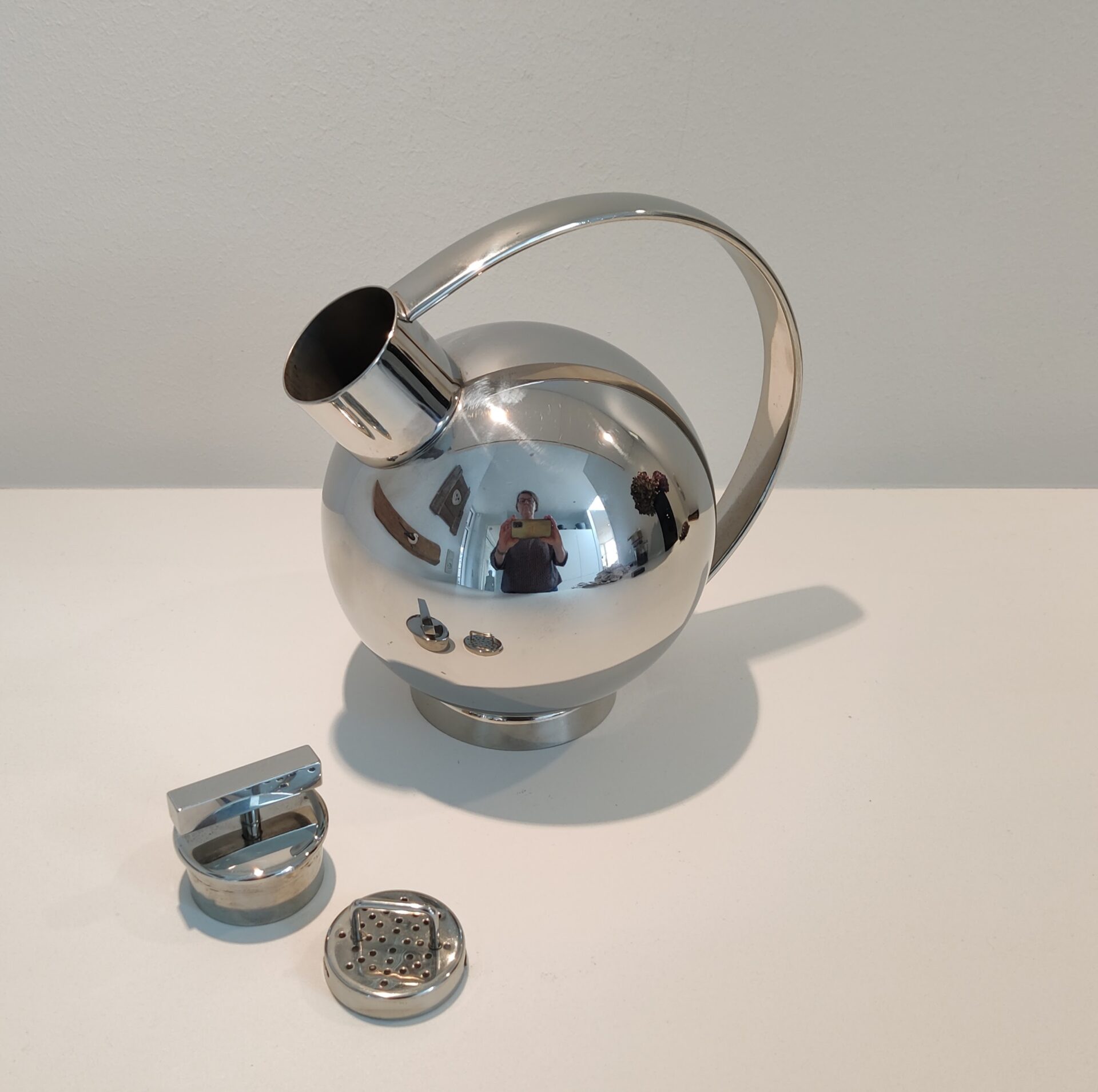 Rare stainless steel cocktail shaker designed by Sylvia Stave - Billede 4